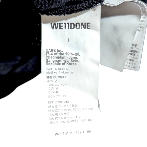 WE11DONE Men's HOODIE "Homesick" 2015 Size Large Distressed Vintage VTG Inspired - Picture 6 of 10